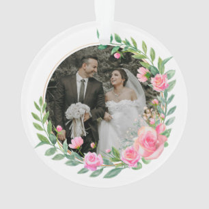 Élégant M. et Mme Fleurs Roses Mariage