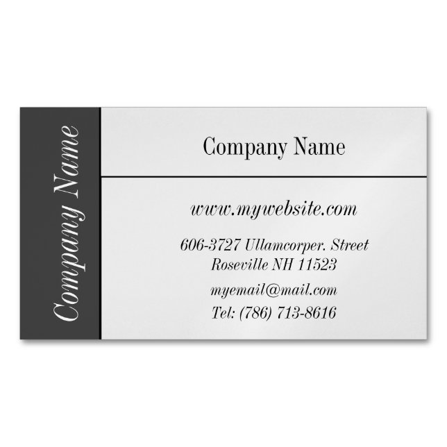 Élégant Magnet Carte de visite (devant)