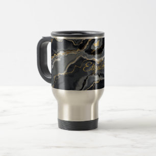 Élégant marbre personnalisé Voyage Mug