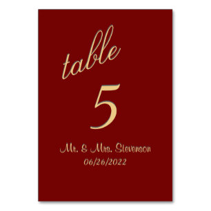 Elégant Marcella Numéro de table