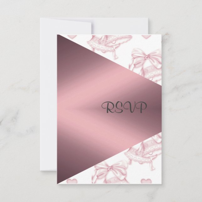 ÉLÉGANT MARIAGE BLUSH BELLS RSVP (Devant)