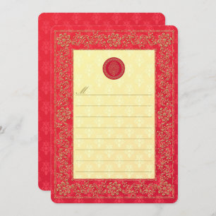 Elegant Mariage damassé - Invitation / Carte pour