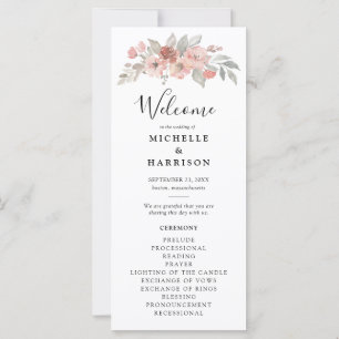 Élégant Mariage d'aquarelle rose pâle