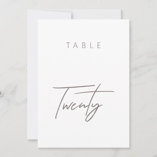 Élégant Mariage de calligraphie budgétaire Numéro  (Devant)