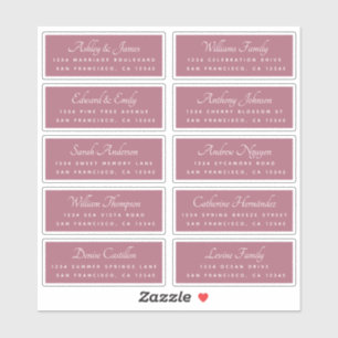 Élégant Mariage de calligraphie Étiquettes de adre