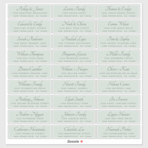 Élégant Mariage de calligraphie Étiquettes de adre