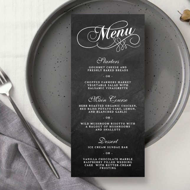 Élégant Mariage de tableau de bord Modèles de menu (Créateur téléchargé)