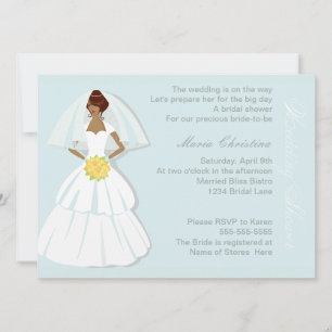 Elégant mariage douche Invitation
