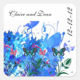 ÉLÉGANT MARIAGE ENVELOPPE STICKERS DE SEL