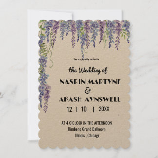 Elégant Mariage Floral Invitation 007 par Nasrin