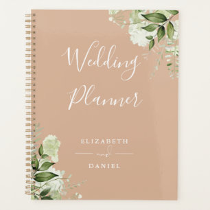 Élégant mariage floral verdure beige