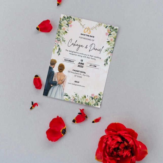 Elégant mariage invitation cadeau (Créateur téléchargé)
