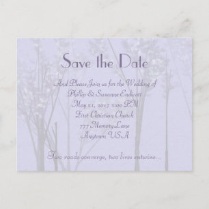 Elégant mariage Invitation Lavender Arbre Art