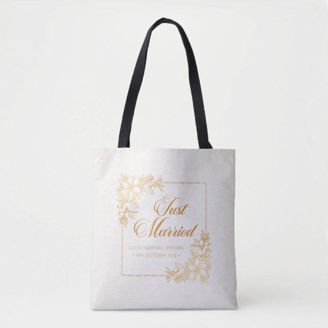 Élégant Mariage marié| Sac fourre-tout (Devant)