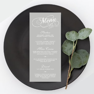Élégant Mariage  menu Modèles