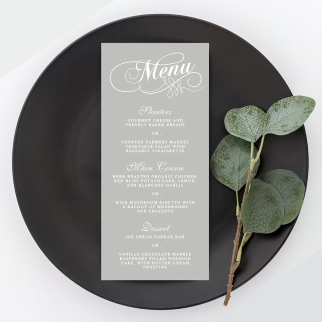 Élégant Mariage  menu Modèles (Créateur téléchargé)
