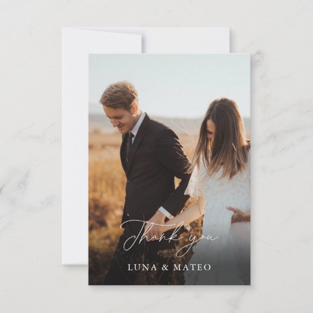 Elégant Mariage photo Bourgogne Merci (Devant)