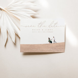 Élégant Mariage photo ivoire Enregistrer la carte 