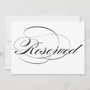 Élégant mariage réservé écriture calligraphique no