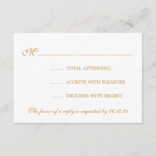 Élégant Mariage RSVP Gold String lumières