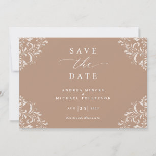 Élégant mariage type Enregistrer les cartes de dat