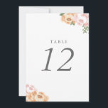 Elegant Mason Jar Numéro de table<br><div class="desc">Design mariage élégant de fleur et jarre de maçon par Shelby Allison. Cliquez sur le lien ci-dessous pour voir l'ensemble de la collection de Mariages Mason Jar qui comprend les invitations correspondants,  les cartes rsvp,  les timbres-poste et bien plus encore.</div>
