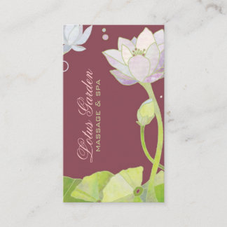 Elégant massage Zen Lotus | Carte de rendez-vous s