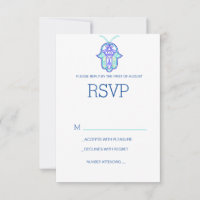 Elégant Mehndi design mariage RSVP carte-marine