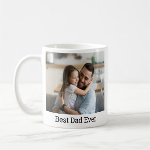 élégant Meilleur papa Jamais Photo Café Mug