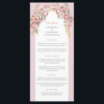 Elégant menu boho arch pampas fleurs rose vif<br><div class="desc">Bonjour ! Vous planifiez un mariage rêveur ? Imaginez ceci : une élégante arche de boho ornée de fleurs roses rousses entourée de la douce beauté de l'herbe de pampas, ce qui donne la scène parfaite pour votre journée spéciale. Pour compléter ce cadre pittoresque, une carte remplie de délices vous...</div>
