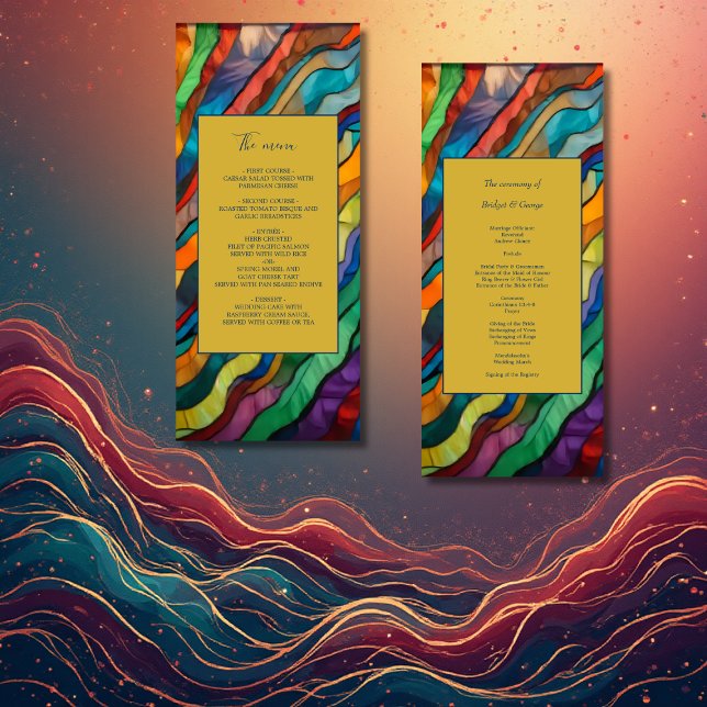 Élégant menu de destination africaine opulente (Créateur téléchargé)