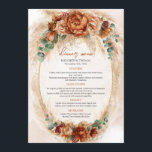 Élégant menu de verdure en cuivre et fleurs bordea<br><div class="desc">Quel splendide choix pour votre thème mariage avec Elegant Cuivre et Fleurs Bourgogne Menu de verdure ! Imaginez la combinaison enchanteresse de fleurs bordeaux riches et de tonalités chaudes en cuivre qui agrémentent votre mariage. La sélection de la carte reflétera certainement cette palette de couleurs chic et sophistiquée, qui donne...</div>