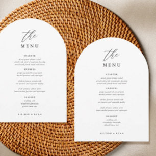 Élégant Menu Mariage de 5x7" Cartes de menu plat