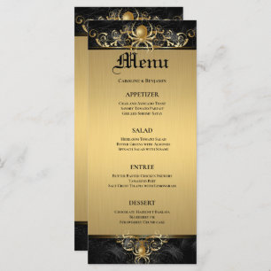 Élégant menu Mariage Halloween