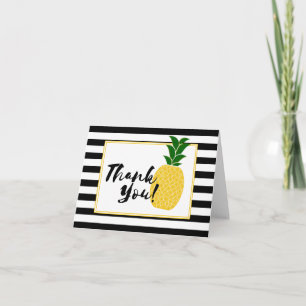 Élégant Merci d'ananas jaune