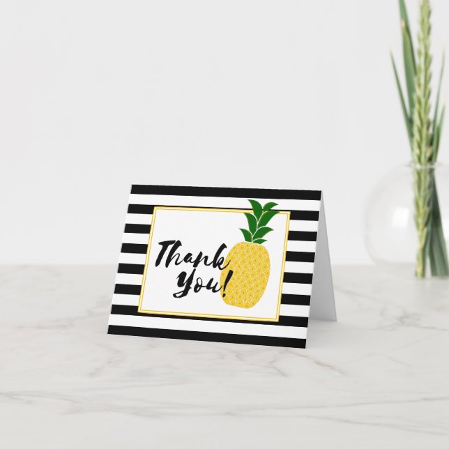 Élégant Merci d'ananas jaune (Devant)