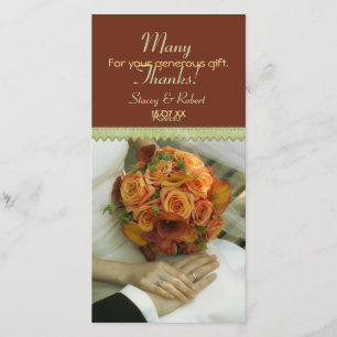 Élégant Merci de bouquet