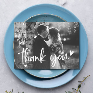 Elégant Merci Mariage de la mariée