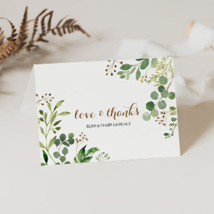 Elégant Merci Mariage de verdure feuille Eucalyptu