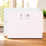 Élégant Merci minimaliste moderne rose pâle<br><div class="desc">Express gratitude avec style en utilisant nos Cartes de Remerciements Monogramme minimaliste Élégant Moderne Classique. Conçues avec soin, ces cartes allient élégance intemporelle et minimalisme contemporain, ce qui en fait le choix idéal pour transmettre votre appréciation. Réalisées avec précision et attention aux détails, ces cartes de remerciement ne sont pas...</div>