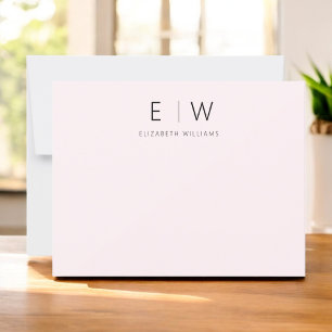 Élégant Merci minimaliste moderne rose pâle