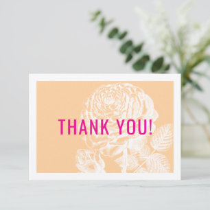 ÉLÉGANT MERCI rose moderne floral beige rose
