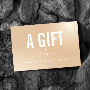 Élégant métal dégradé Coeur minimaliste Classé