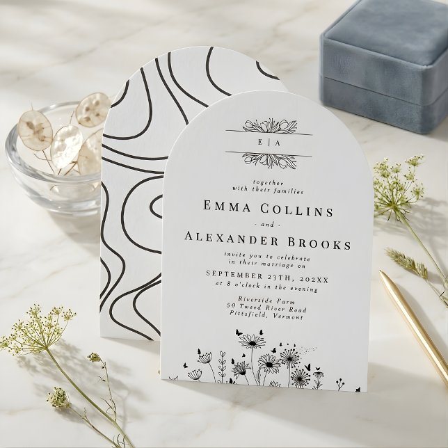 Elegant Minimalist Calligraphy Wedding Invitation (Créateur téléchargé)