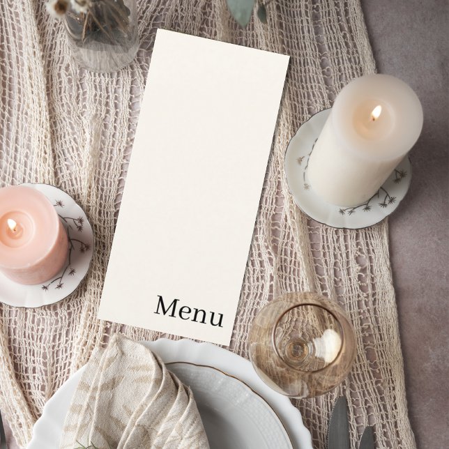 Elegant Minimalist Wedding Menu (Créateur téléchargé)