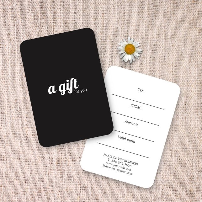 Élégant minimaliste ivoire noir blanc (Créateur téléchargé)