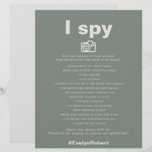 Élégant minimaliste Jeu de Mariage d'espionnage