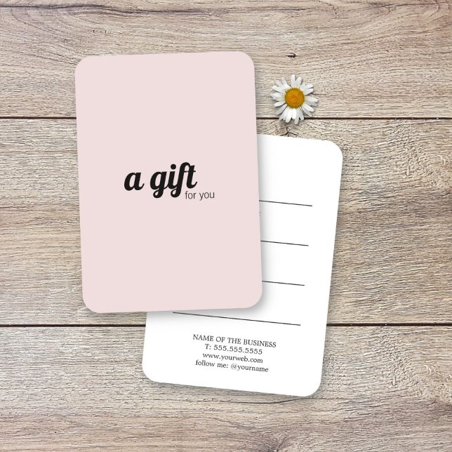 Élégant minimaliste pâle Rose noir blanc (Créateur téléchargé)