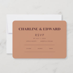 Élégant minimaliste   Site Web RSVP et QR
