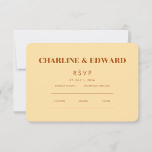 Élégant minimaliste Site Web RSVP et QR
